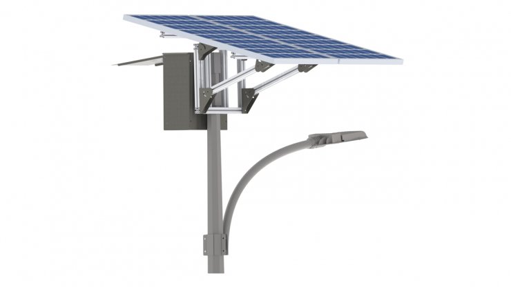 solar street  lamp with solar battery